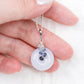 Vivid Lavender Jade with Sapphire Vine Necklace JN253