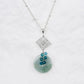 Petite Peranakan Jade and Apatite Vine Necklace - JN255