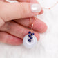 Vivid Lavender Jade with Lapis Lazuli Vine Necklace JN259