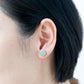 Vivid Green Jade Starburst Ear Studs - Silver