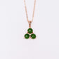 Jade Trinity Pendant Necklace