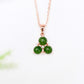 Jade Trinity Pendant Necklace