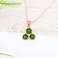 Jade Trinity Pendant Necklace
