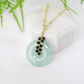 Green Jade with Black Onyx Vine Necklace