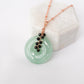 Green Jade with Black Onyx Vine Necklace