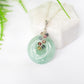 Green Jade with Colourful Tunduru Sapphire Vine Necklace