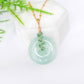 Green Jade with Emerald Vine Necklace
