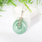Green Jade with Gray Moonstone Vine Necklace