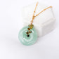 Green Jade with Green Tunduru Sapphire Vine Necklace