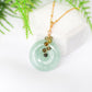 Green Jade with Green Tunduru Sapphire Vine Necklace