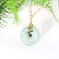 Green Jade with Green Tunduru Sapphire Vine Necklace