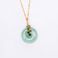 Green Jade with Green Tunduru Sapphire Vine Necklace