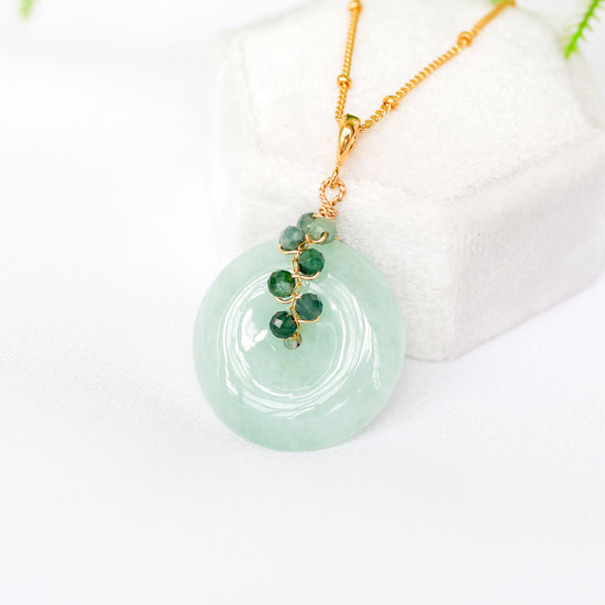 Green Jade with Guatemala Jade Necklace