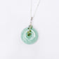 Green Jade with Light Emerald Vine Necklace