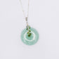 Green Jade with Light Emerald Vine Necklace