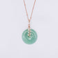 Green Jade with Moonstone Vine Necklace