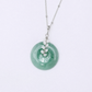 Green Jade with Moonstone Vine Necklace