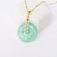 Green Jade with Moonstone Vine Necklace