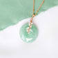 Green Jade with Moonstone Vine Necklace