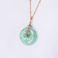 Green Jade with Pink Amethyst Vine Necklace