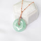 Green Jade with Pink Amethyst Vine Necklace