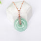 Green Jade with Pink Amethyst Vine Necklace