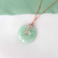 Green Jade with Pink Amethyst Vine Necklace