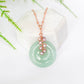 Green Jade with Blush Pearl Vine Necklace