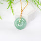 Green Jade with Opal Vine Necklace