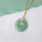 Green Jade with Opal Vine Necklace