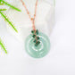 Green Jade with Square Emerald Vine Necklace