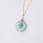 Green Jade with Tanzanite Vine Necklace