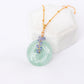 Green Jade with Tanzanite Vine Necklace