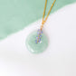Green Jade with Tanzanite Vine Necklace