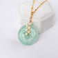 Green Jade with Pearl Vine Necklace