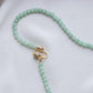 Jade with Pearl Accent Choker Necklace