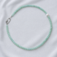 Jade with Pearl Accent Choker Necklace