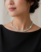 Jade with Pearl Accent Choker Necklace