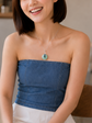 Green Jade with Pearl Vine Necklace