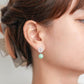 Prosperity Green Jade Earrings