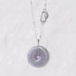 Long Lavender Jade Necklace with Lock Clasp LJN4S