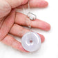 Long Lavender Jade Necklace with Lock Clasp LJN4S