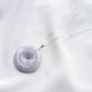 Long Lavender Jade Necklace with Lock Clasp LJN4S