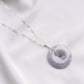 Long Lavender Jade Necklace with Lock Clasp LJN5S