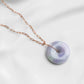 Long Lavender Jade Necklace with Lock Clasp LJN6R