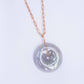 Long Lavender Jade Necklace with Lock Clasp LJN3R