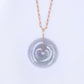 Long Lavender Jade Necklace with Lock Clasp LJN3R