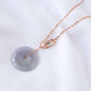 Long Lavender Jade Necklace with Lock Clasp LJN3R