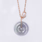 Long Lavender Jade Necklace with Lock Clasp LJN3R