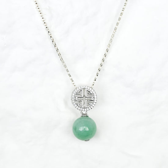 Prosperity Green Jade Necklace